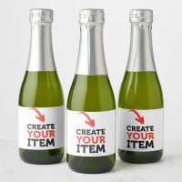CREATE-YOUR-OWN DIY Custom Upload your design Sparkling Wine Label (Bottles)