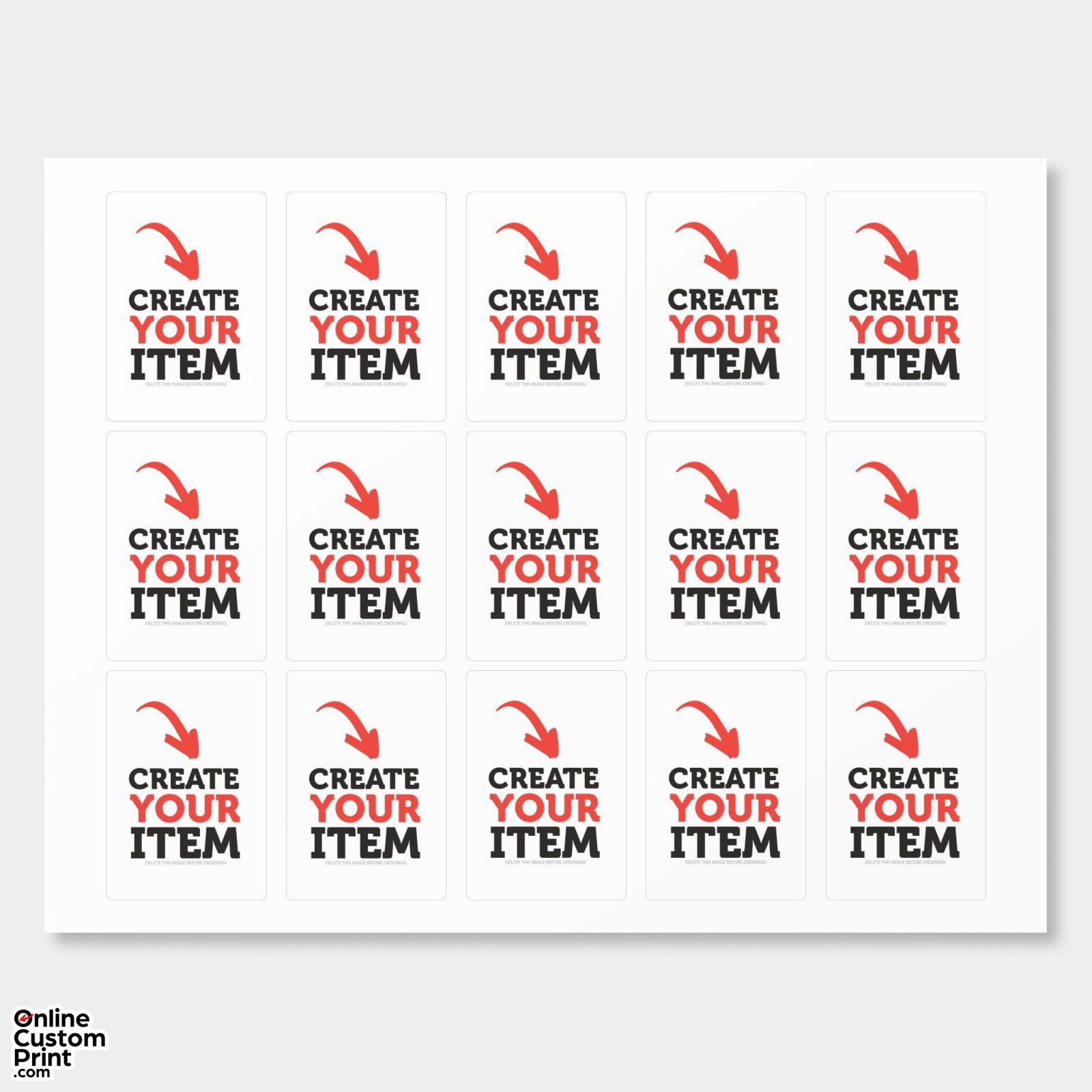 CREATE-YOUR-OWN DIY Custom upload your design Coffee Drink Mix (Sticker Sheet)