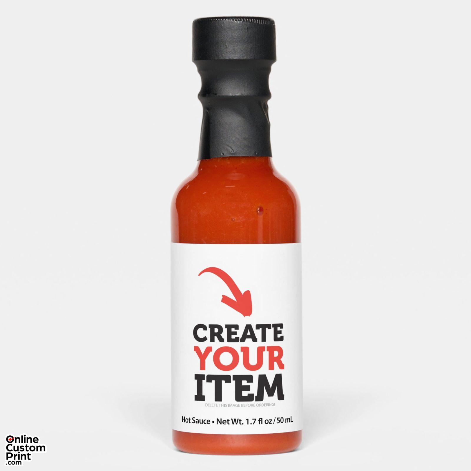 CREATE-YOUR-OWN DIY Custom upload your design Hot Sauces