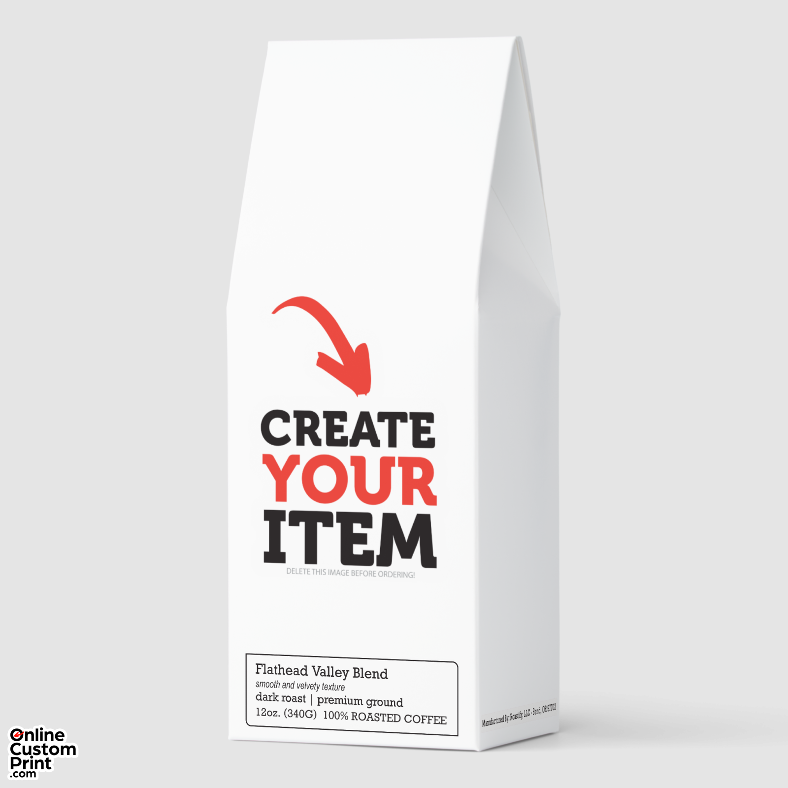 CREATE-YOUR-OWN DIY Custom upload your design Roasted Coffee