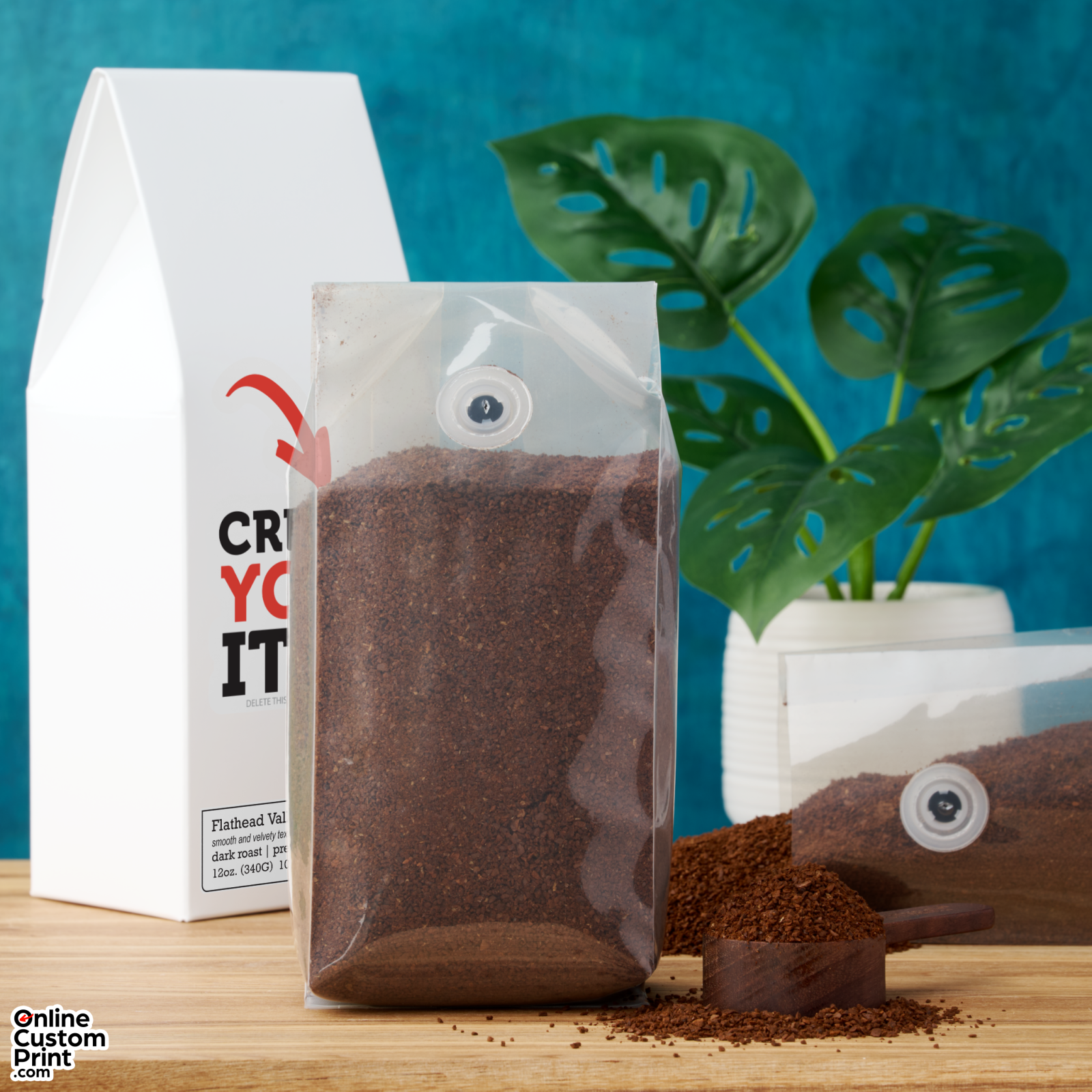CREATE-YOUR-OWN DIY Custom upload your design Roasted Coffee (Ground)