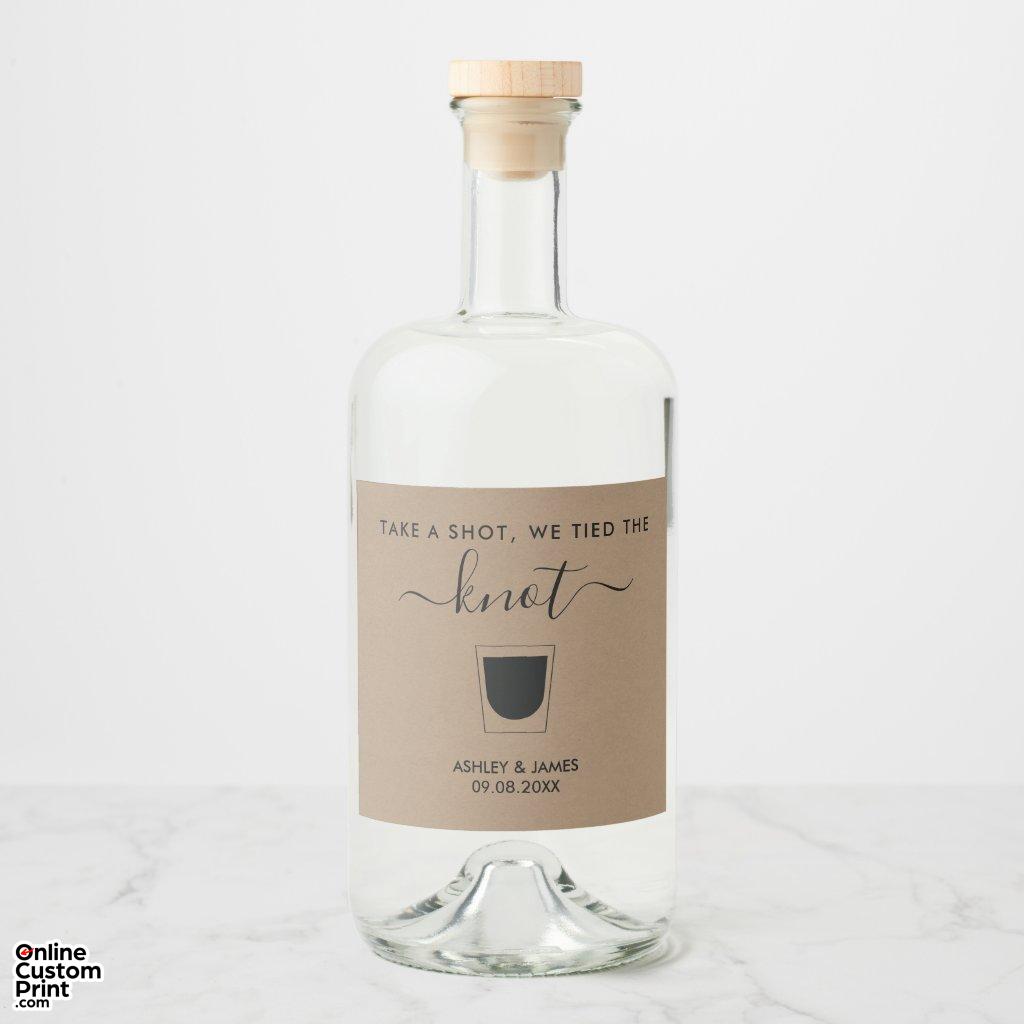 CREATE-YOUR-OWN DIY Custom Upload your design Sparkling Wine Label (Front)