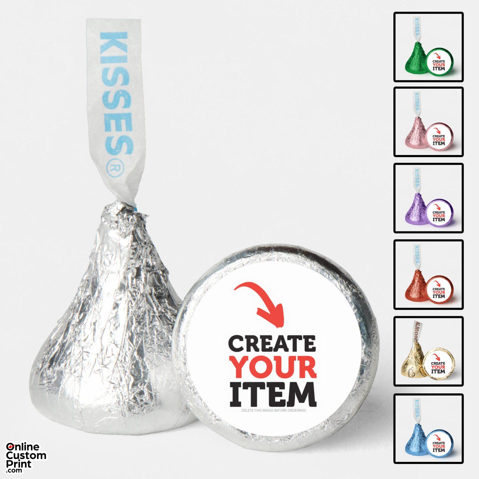CREATE-YOUR-OWN DIY Custom upload your design Hershey®'s Kisses® (Wedding)